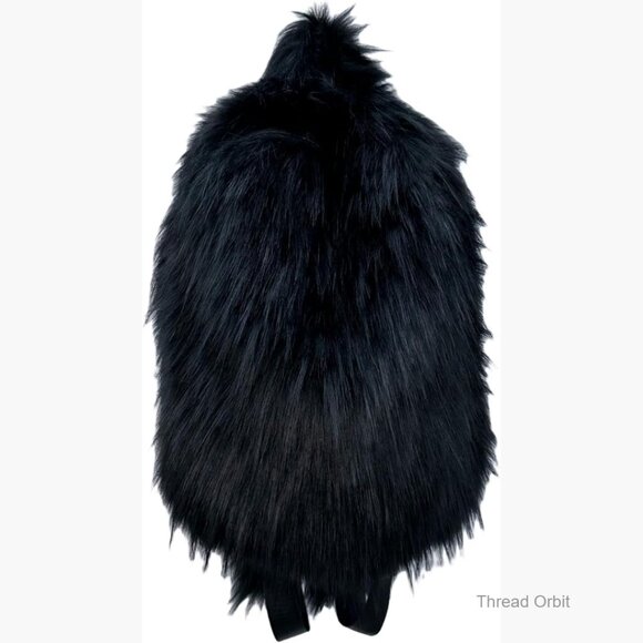 Faux Fur Plush Fluffy Fashion Backpack, Spacious Main Compartment main image 5